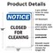 Signmission Closed For Cleaning, 12 in W x Rectangle, Plastic OS-2PACK-NS-P-1218-V-10674 - alternate 5